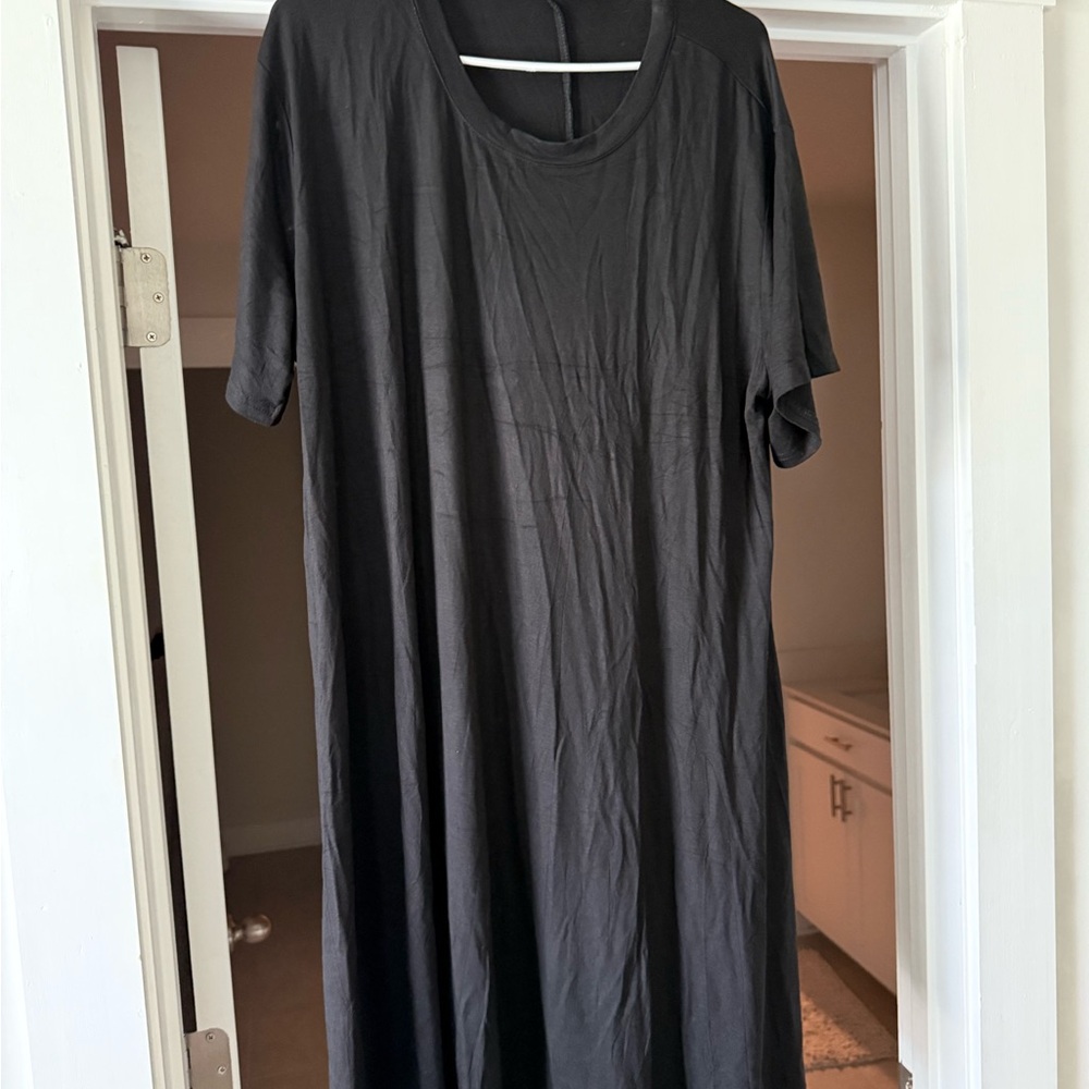 Black Casual T-Shirt Dress